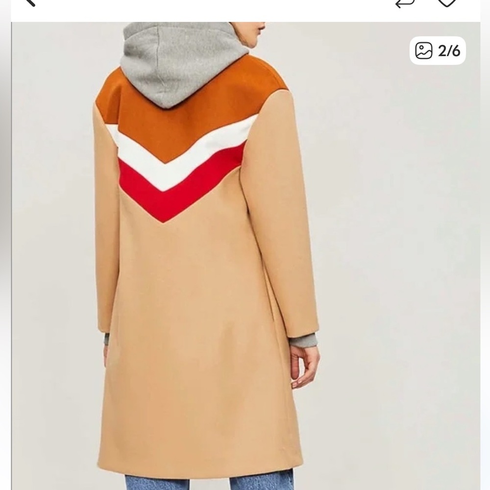 Maje Coat French Luxury Wool Camel Coat Size 38
Cashmere Blend Woman’s Wool Coat